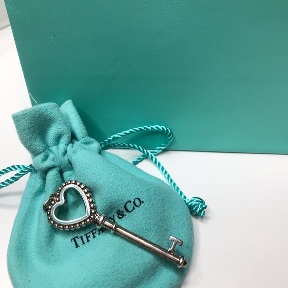 2” Tiffany & Co Beaded Heart Pendant - Picture 4 of 4